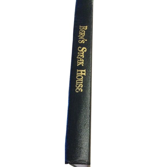 Wine List Bern’s Steak House Hardback book Leather bound - Picture 3 of 4